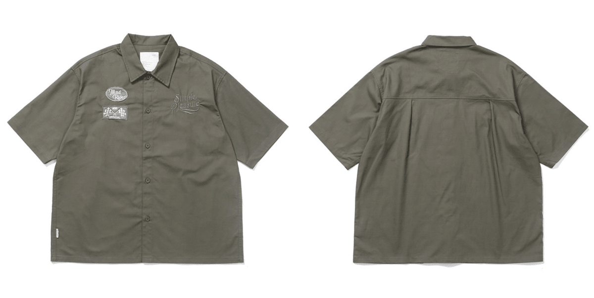 スラブコットン ワッペン レーシングシャツ N7100 - ファッション通販NNine（ナイン）