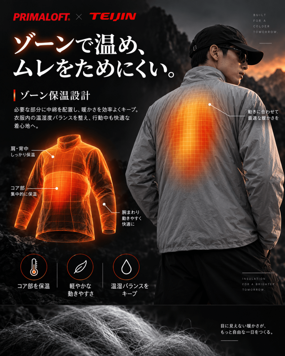 【テックウェア】撥水スタンドカラーライトインサレーションジャケット N7282 - ファッション通販NNine（ナイン）