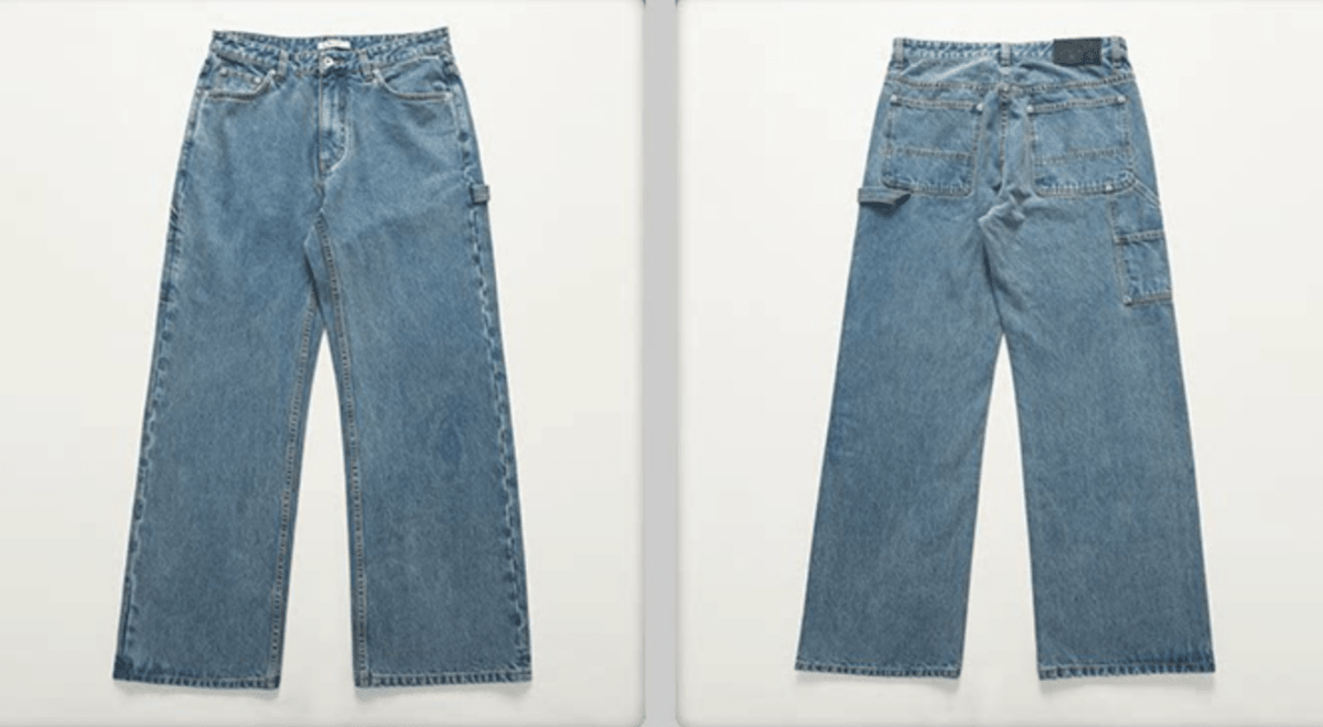 ワークディテールウォッシュストレートデニムパンツ N7342 - ファッション通販NNine（ナイン）