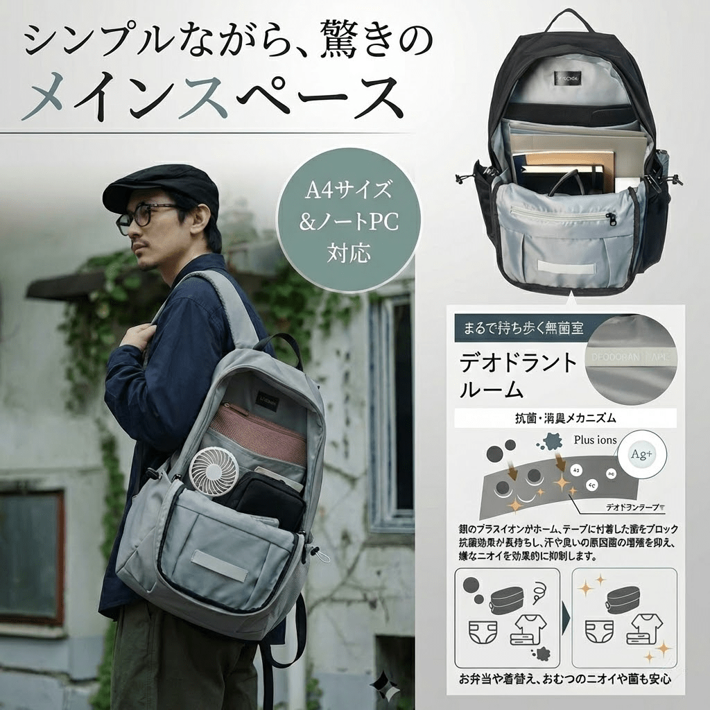 【NNine SELECT】【即納】KACHIKA マルチファンクション バックパック [2025年大阪・関西万博出展モデル] - ファッション通販NNine（ナイン）