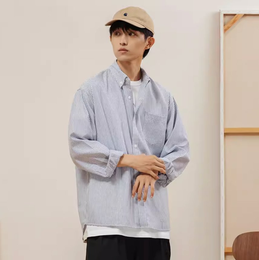 non-iron striped shirt N3455 - NNine