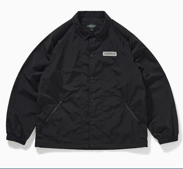 Oversized Coach Jacket with One-point Logo – ファッション