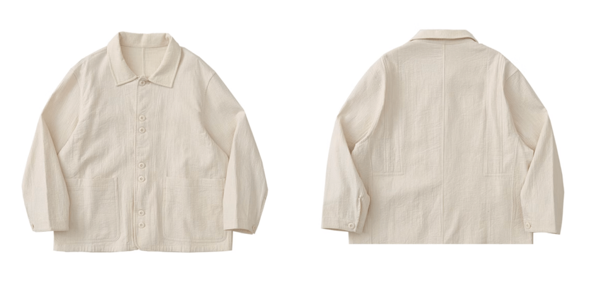 【通気性◎シアーサッカー】off white jacket N5129 - ファッション通販 NNine(ナイン)