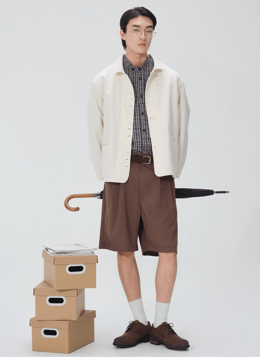 【通気性◎シアーサッカー】off white jacket N5129 - ファッション通販 NNine(ナイン)
