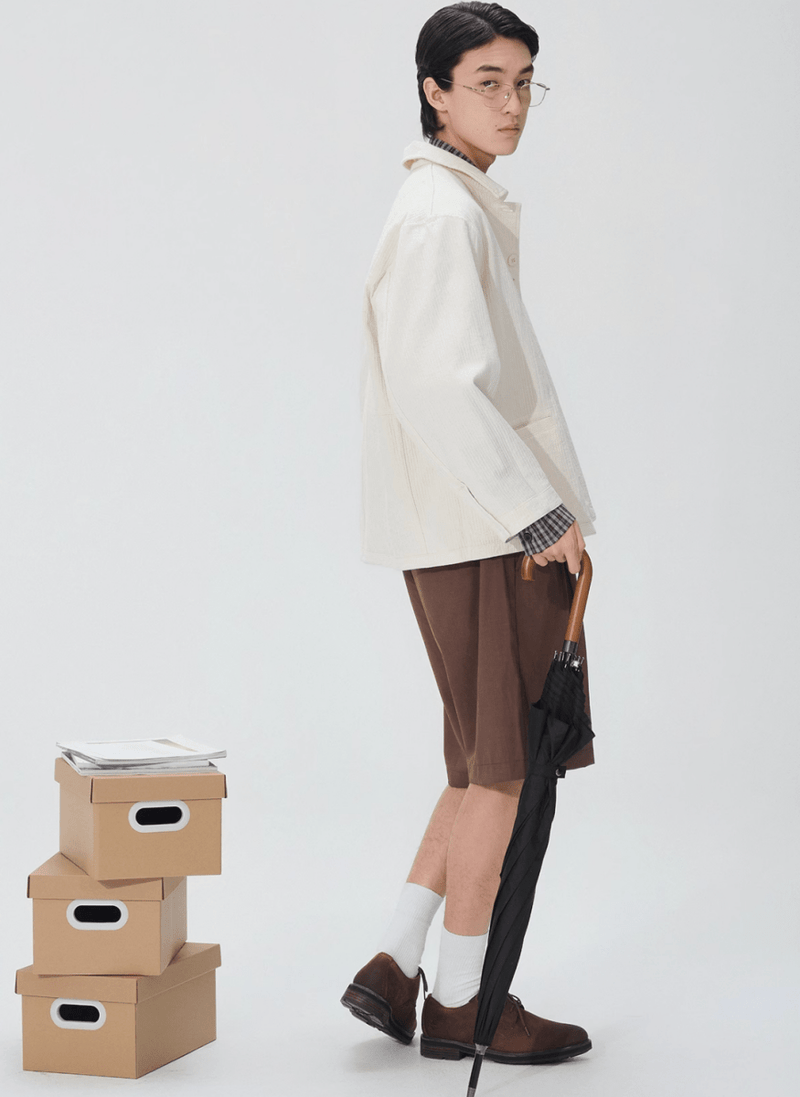 【通気性◎シアーサッカー】off white jacket N5129 - ファッション通販 NNine(ナイン)