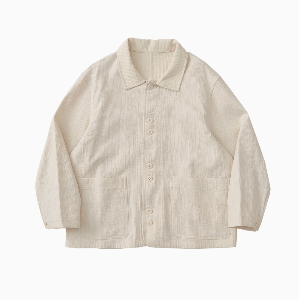 【通気性◎シアーサッカー】off white jacket N5129 - ファッション通販 NNine(ナイン)