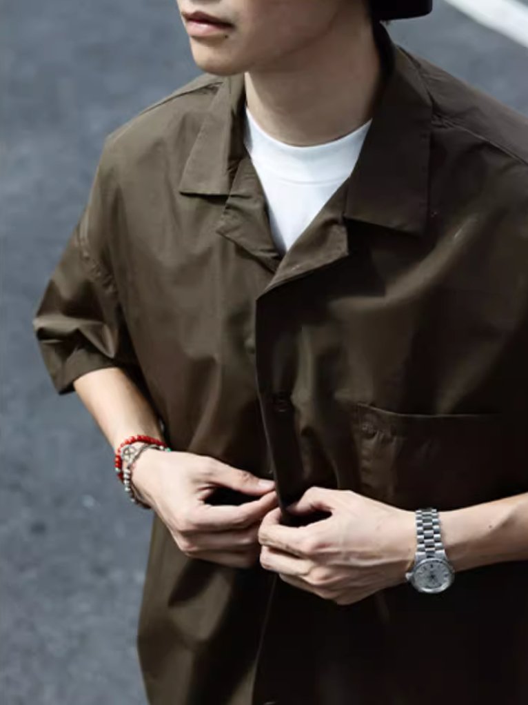 open collar shirt / キューバシャツ N3890 - NNine