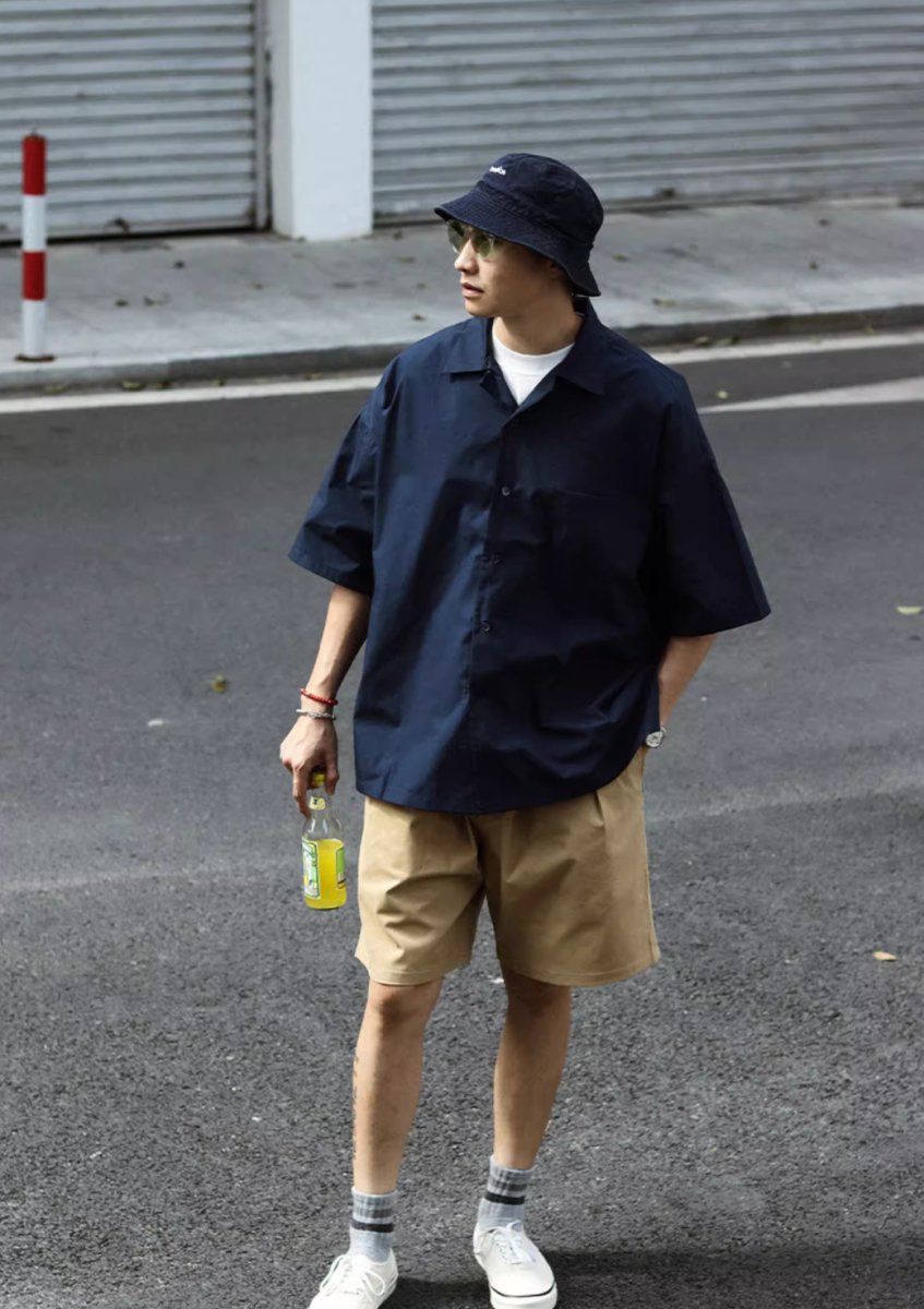 open collar shirt / キューバシャツ N3890 - NNine