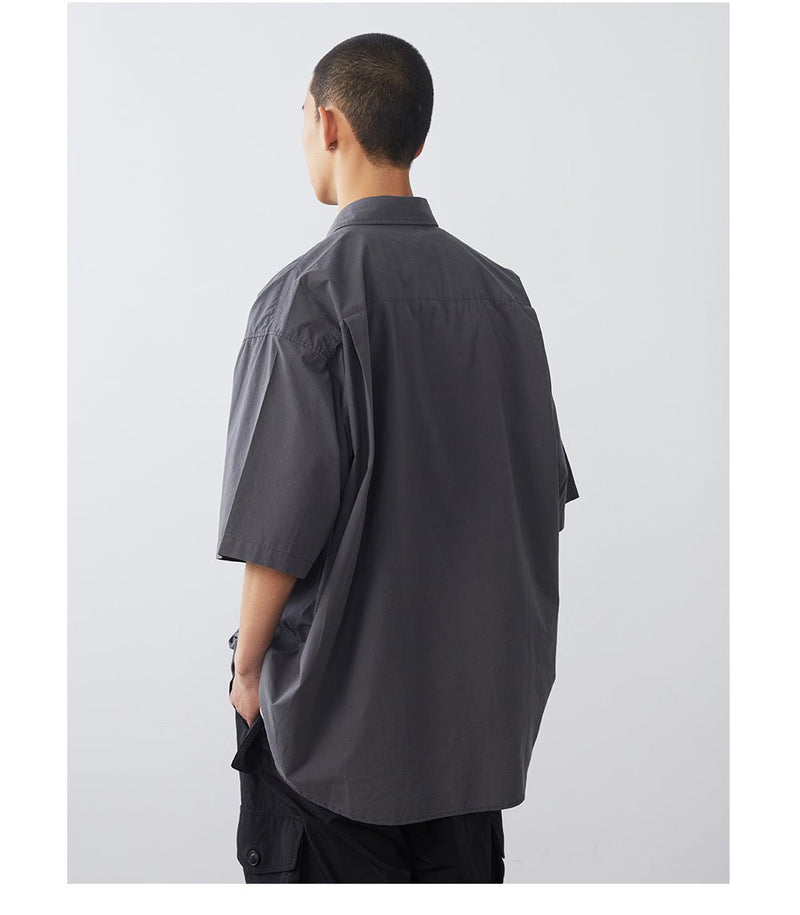 oversized short sleeve shirt / ビッグシルエットシャツ N3600 - NNine