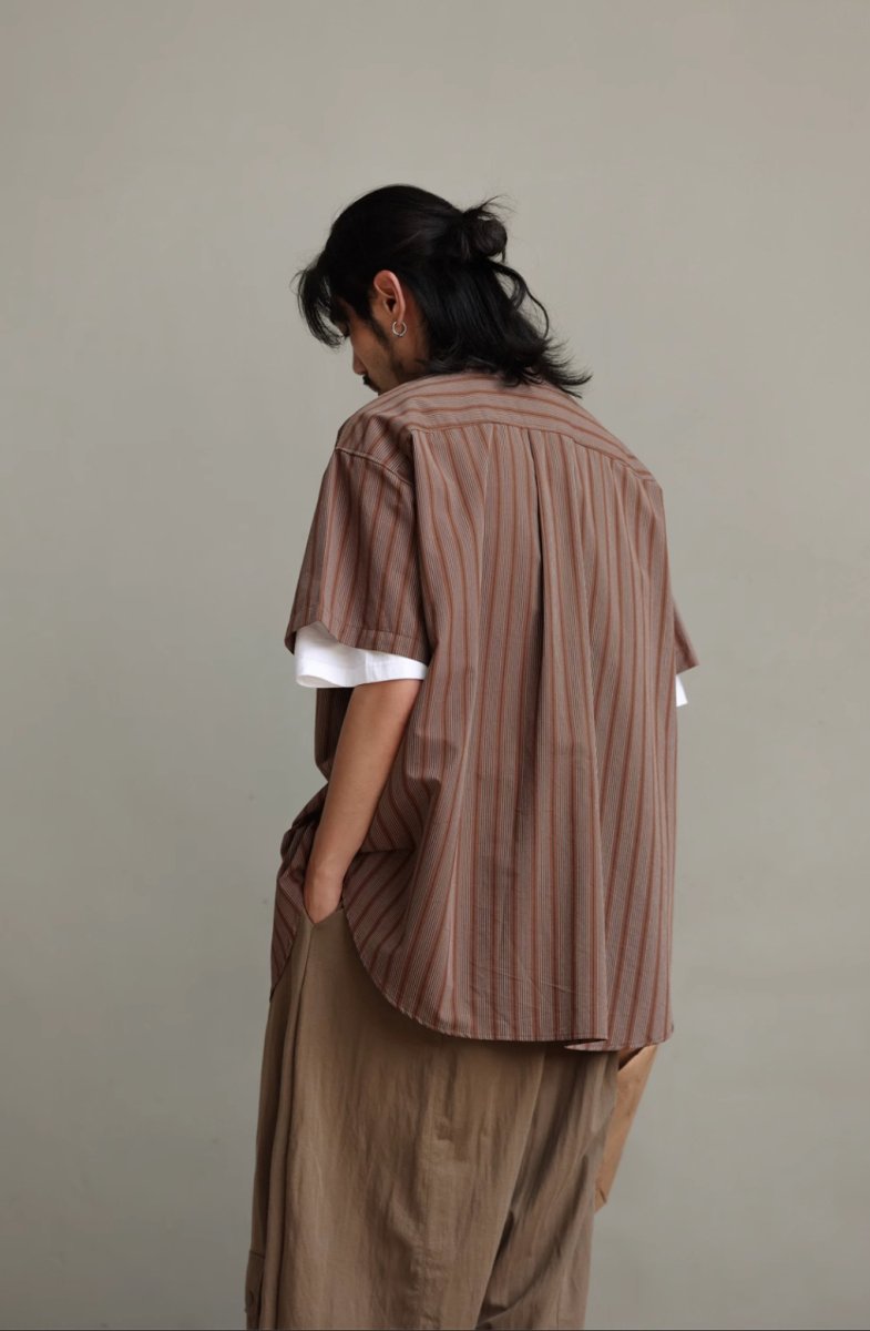 oversized striped shirt N4006 - NNine