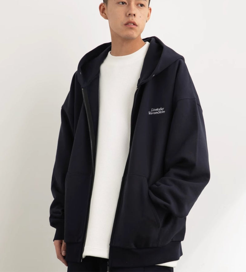 oversized zip hoodie N4446 - NNine