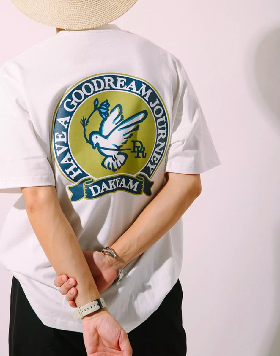Peace Bird Back Print T - shirt N3996 - NNine