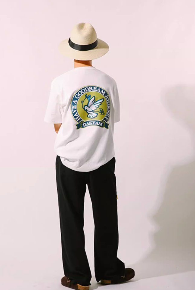 Peace Bird Back Print T - shirt N3996 - NNine