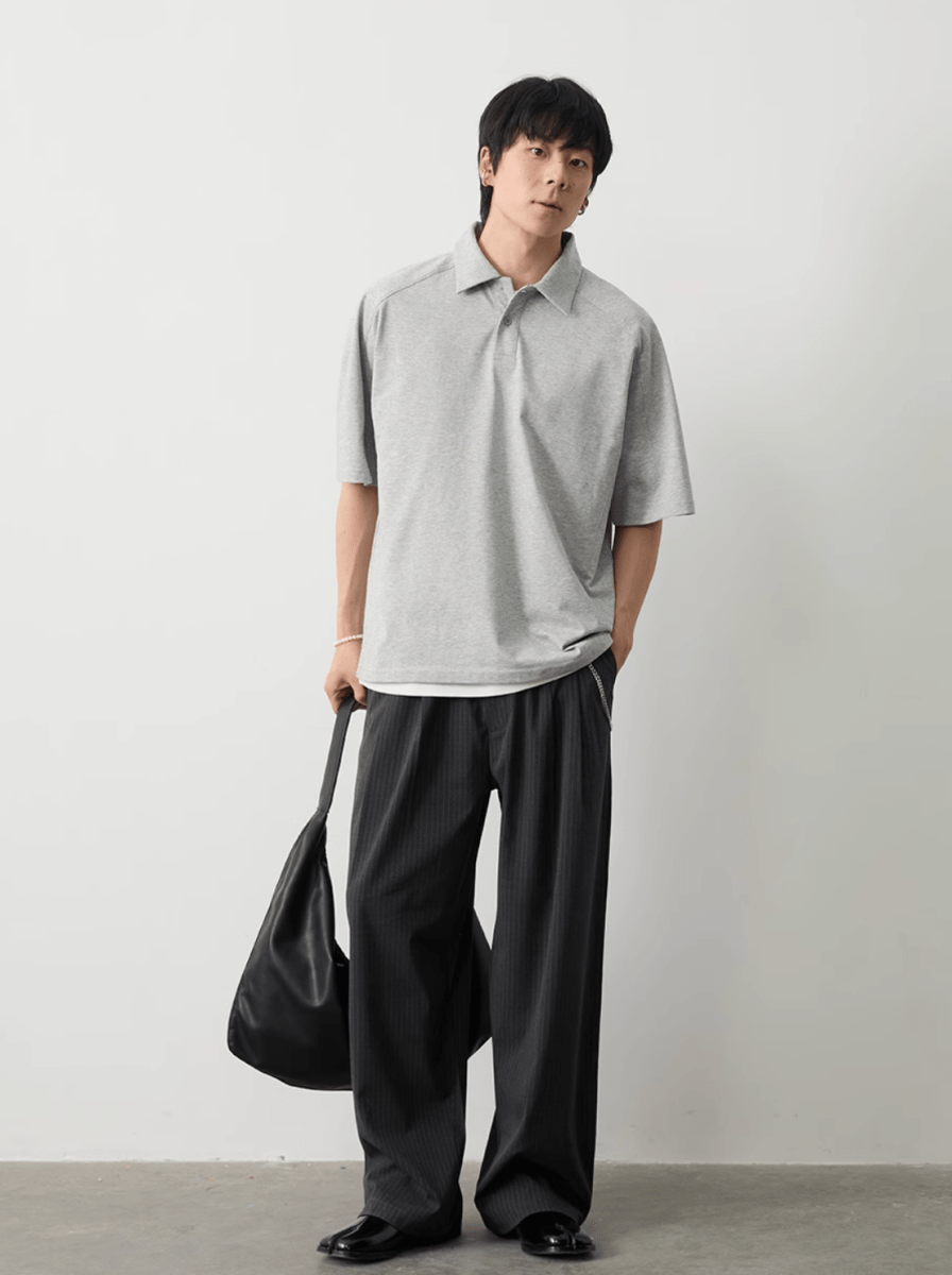 ピンストライプドレープパンツ メンズ レディース 縦縞 ワイド / Pinstripe Drape Pants N5386 - メンズファッション通販 NNine(ナイン)