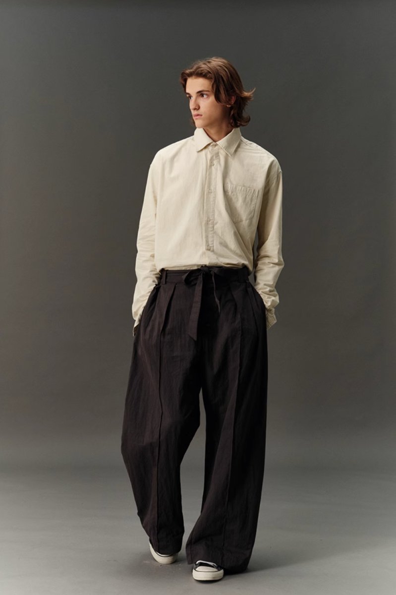 pleated wide pants N4620 - NNine