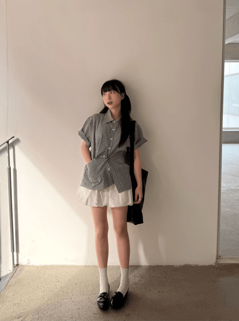 ポケットチェックシャツ 混紡素材 / Pocket Check Shirt N5519 - ファッション通販NNine（ナイン）