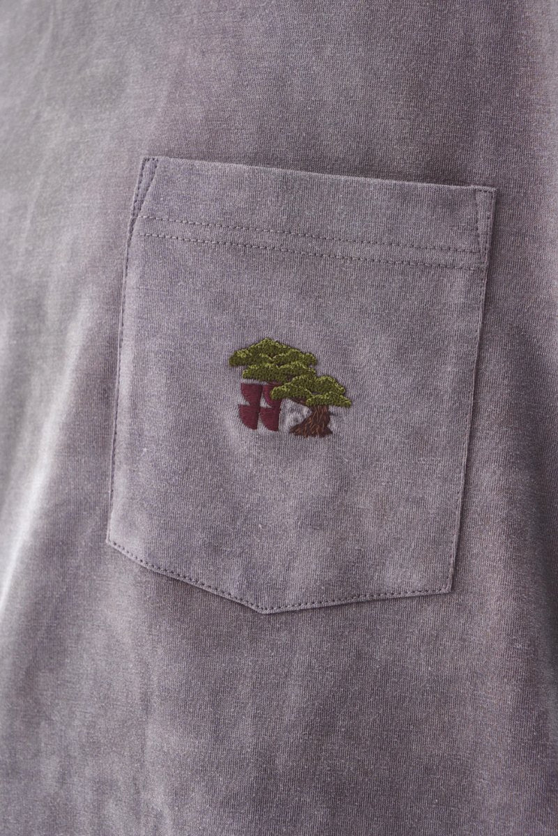 【サスティナブルウェア】pocket embroidery t - shirt N3898 - NNine