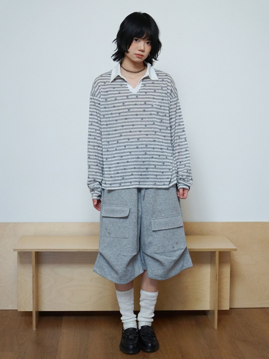 スターストライプ POLOロンT　N6786 - ファッション通販NNine（ナイン）