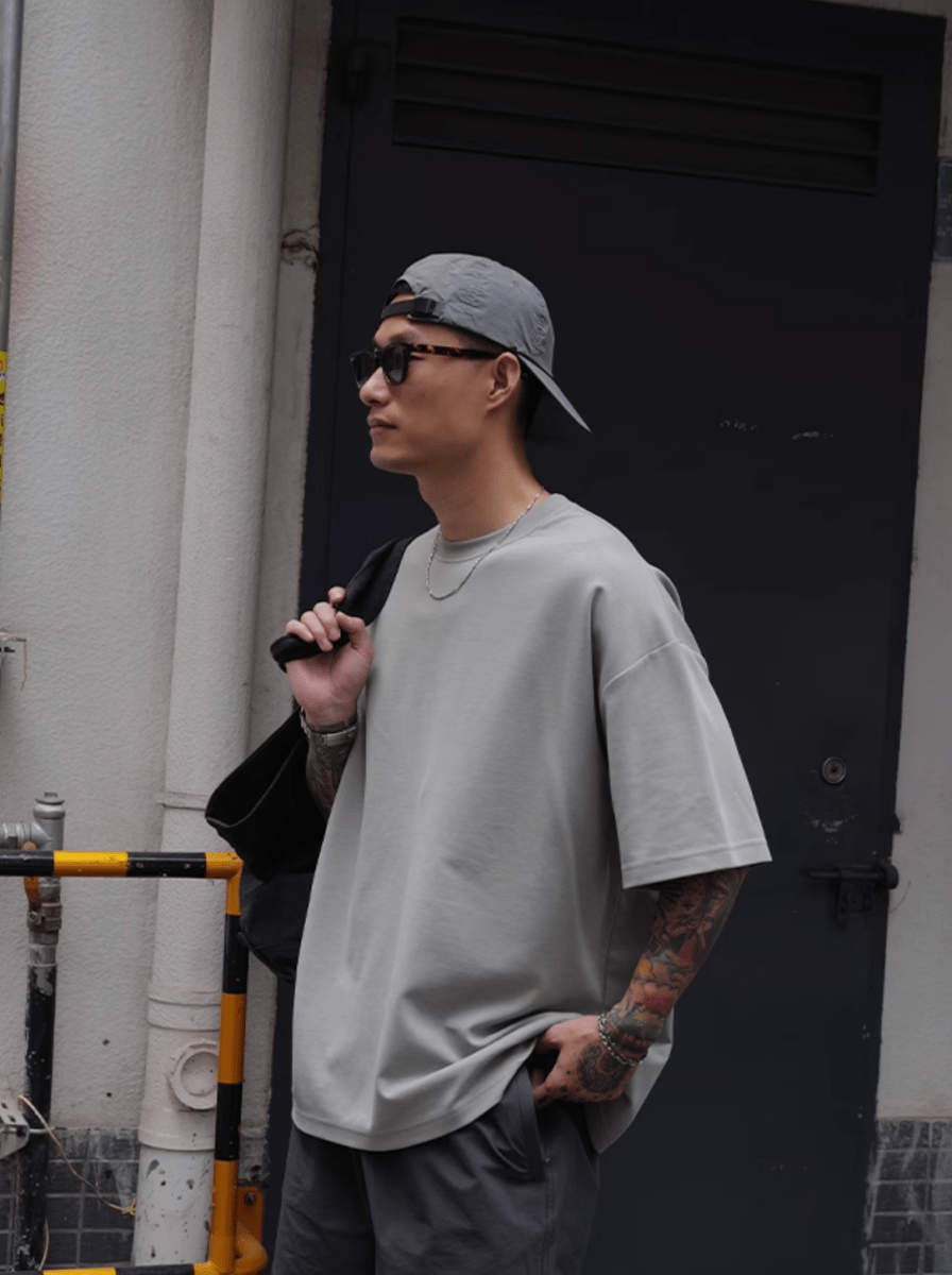 Premium Cotton Nylon Tee / 上質 Tシャツ 半袖 ベーシック ひんやり 透けにくい N5334 - ファッション通販 NNine(ナイン)