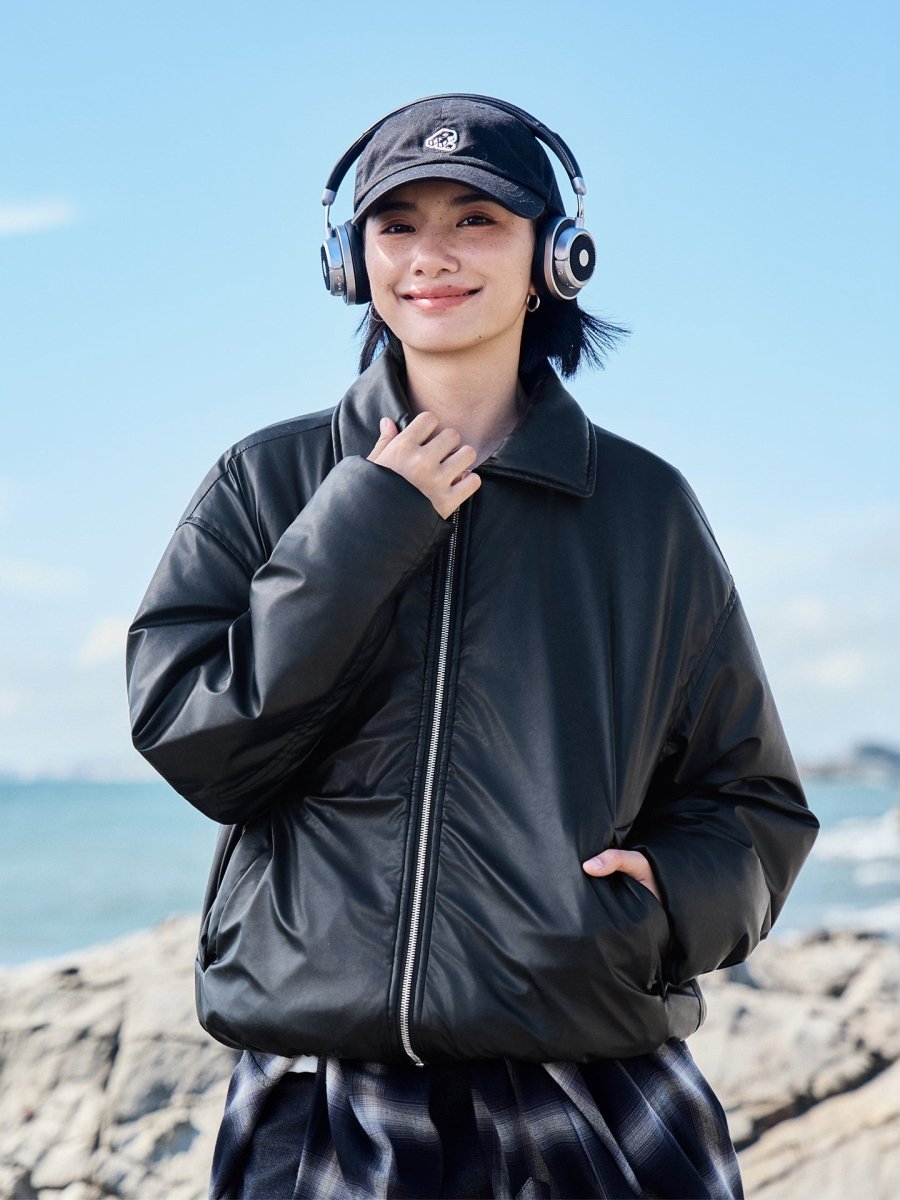 PrimaLoft® Gold・PUレザー・パデッドブルゾン　N6100 - ファッション通販NNine（ナイン）