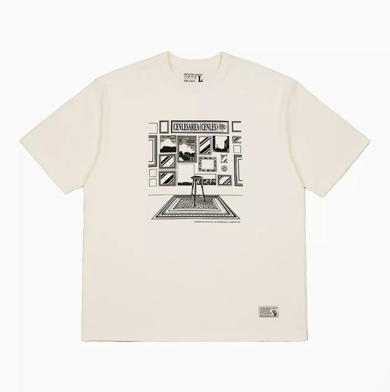 printed t - shirt / アートインスパイアドプリントTシャツ N3871 - NNine