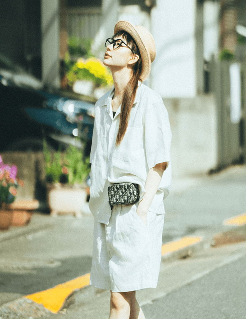【上質清涼】メンズ ピュアリネン 半袖シャツ 春夏 リラックスフィット | PURE LINEN RELAXED SHIRT N5395 - ファッション通販 NNine(ナイン)