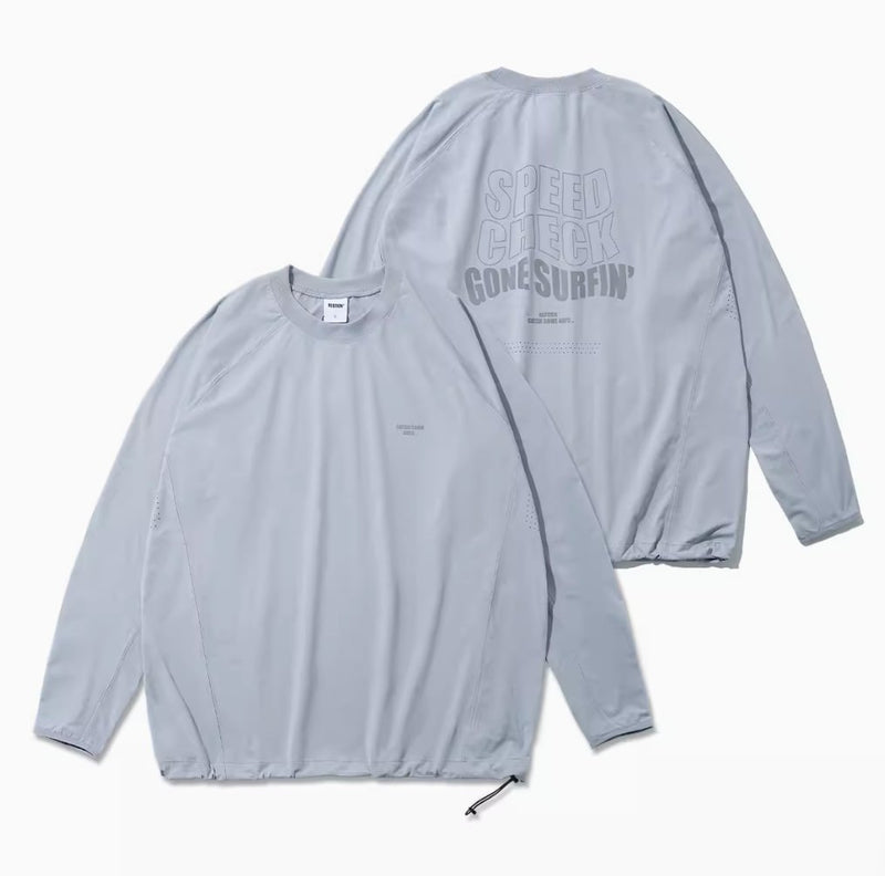 【吸湿速乾アクティブウェア】Quick - dry function back print sportswear shirt N4219 - NNine