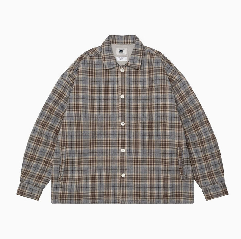 【中綿入り】quilted check shirt jacket N4625 - NNine