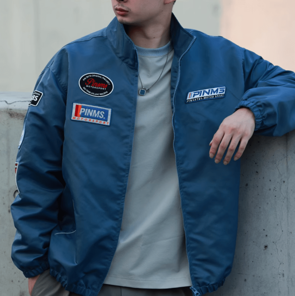 racing jumper / 90sレトロ オーバーサイズ レーシングジャケット N4528 - NNine