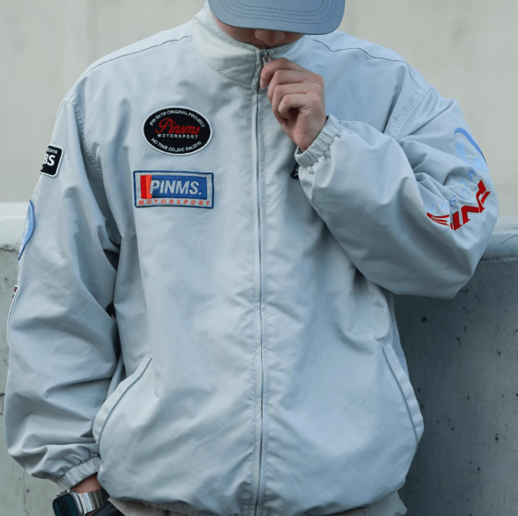 racing jumper / 90sレトロ オーバーサイズ レーシングジャケット N4528 - NNine