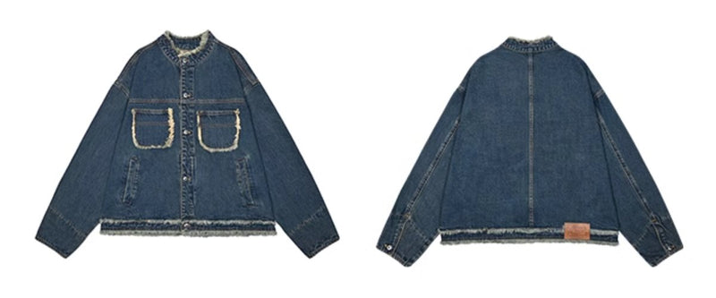 raw edge denim jacket N4508 - NNine