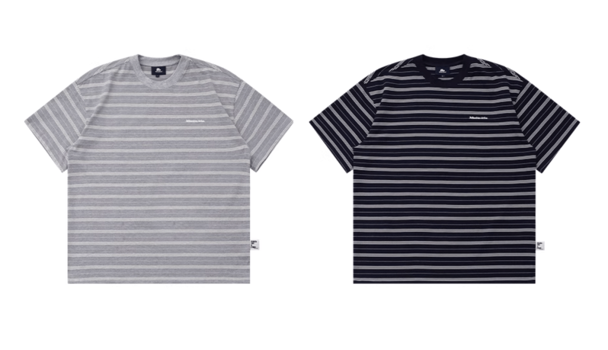 Retro Border T-shirt / Embroidery / レトロ ボーダー Tシャツ 半袖 刺繍ロゴ N5316 - ファッション通販 NNine(ナイン)