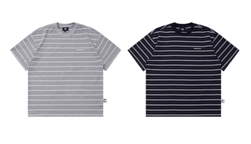 Retro Border T-shirt / Embroidery / レトロ ボーダー Tシャツ 半袖 刺繍ロゴ N5316 - ファッション通販 NNine(ナイン)