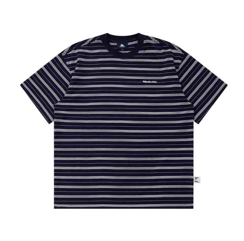 Retro Border T-shirt / Embroidery / レトロ ボーダー Tシャツ 半袖 刺繍ロゴ N5316 - ファッション通販 NNine(ナイン)