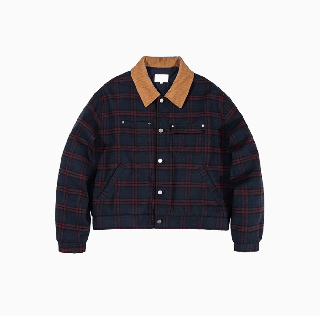 retro check hunting jacket N4823 - NNine