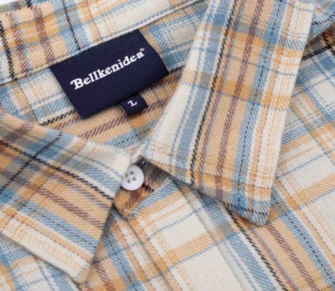 retro check long sleeve shirt / レトロチェックロングスリーブシャツ N4210 - NNine