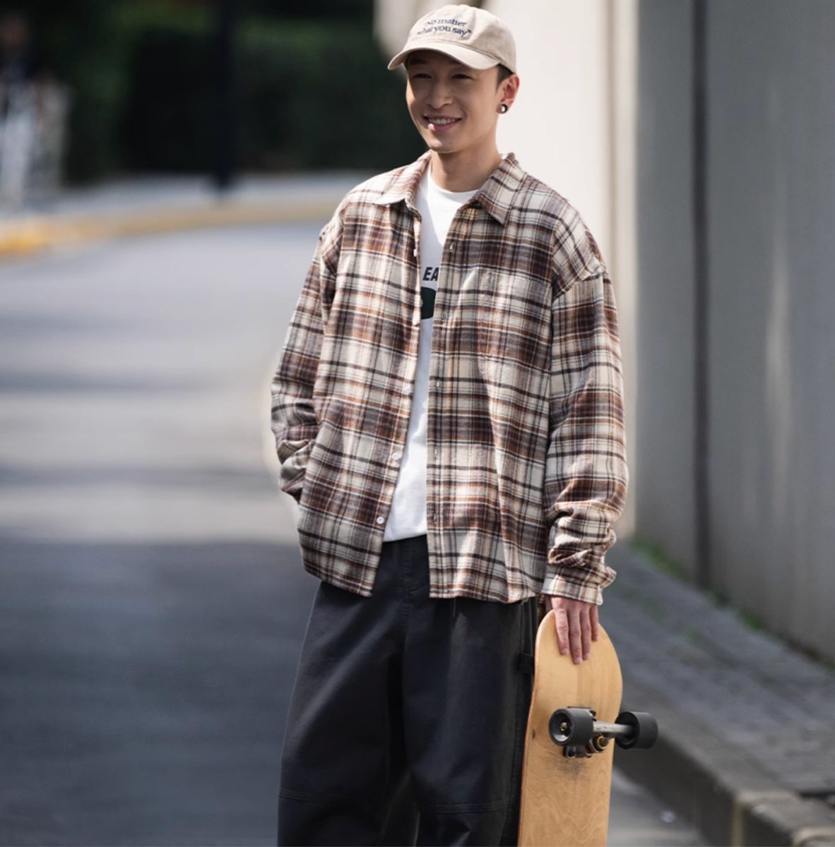retro check long sleeve shirt / レトロチェックロングスリーブシャツ N4210 - NNine