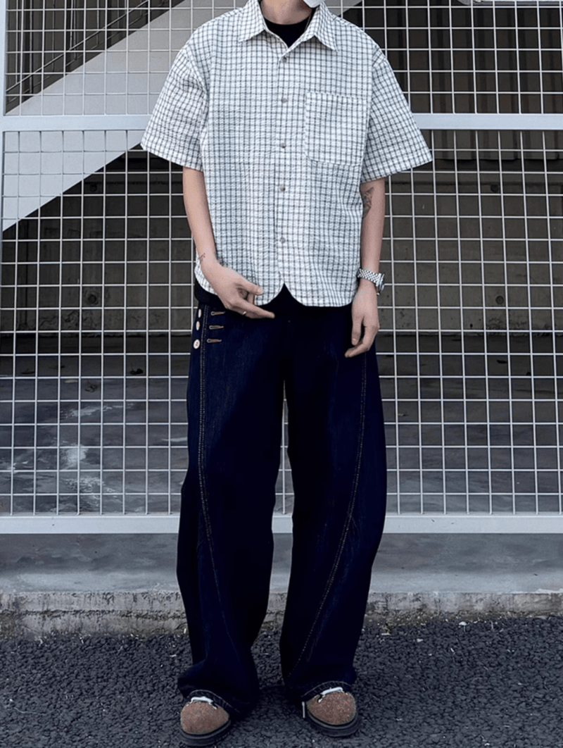 Retro Check Shirt N5545 - ファッション通販NNine（ナイン）