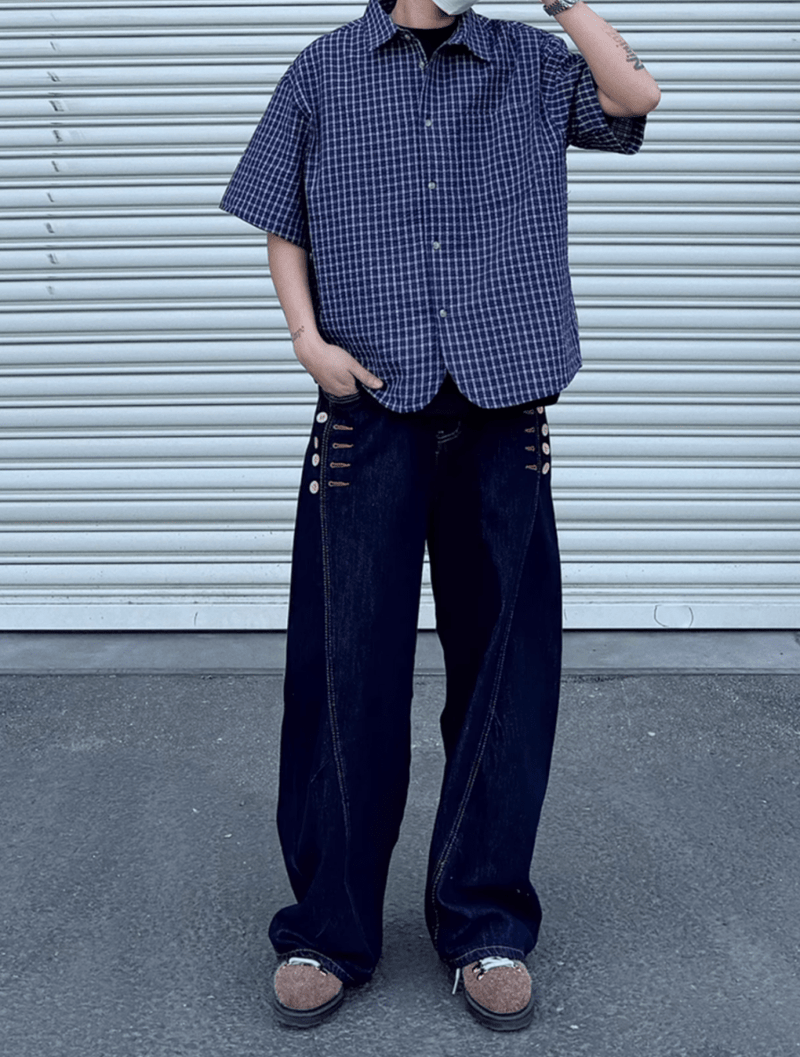 Retro Check Shirt N5545 - ファッション通販NNine（ナイン）
