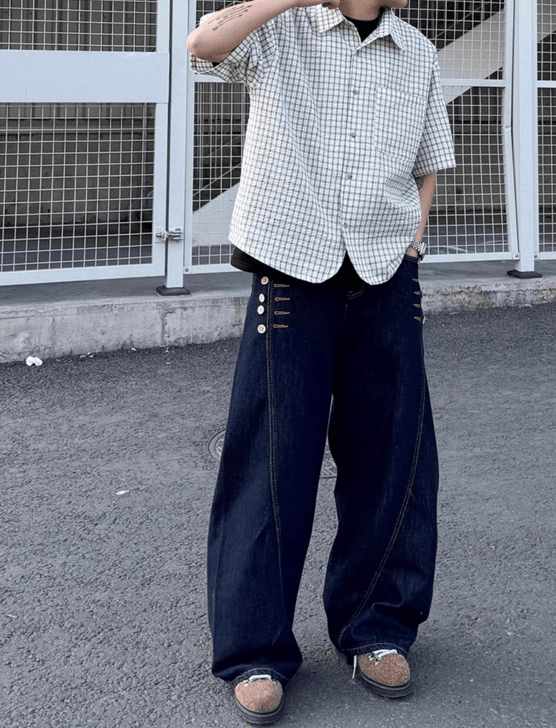 Retro Check Shirt N5545 - ファッション通販NNine（ナイン）
