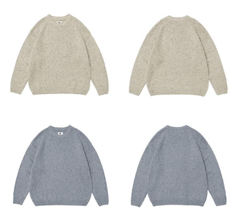 【ウールブレンドニット】retro knit sweater N4843 - NNine