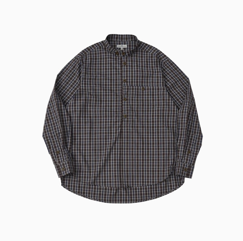 retro plaid stand collar shirt N4313 - NNine