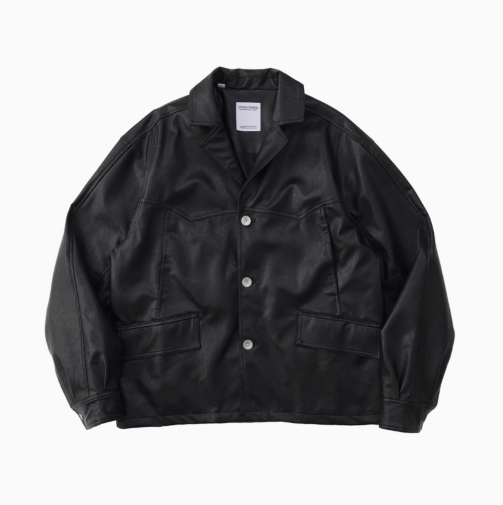 Retro PU leather jacket N5126 - ファッション通販 NNine(ナイン)