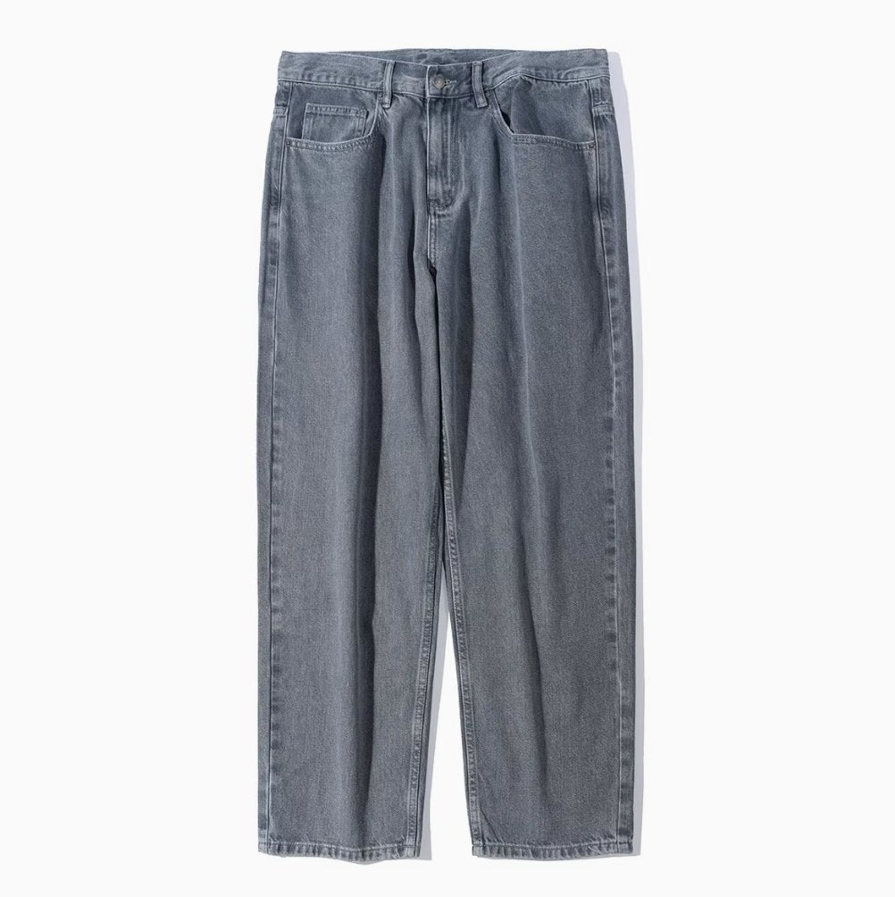 【裏フリース】Retro snowflake distressed denim pants N4489 - NNine
