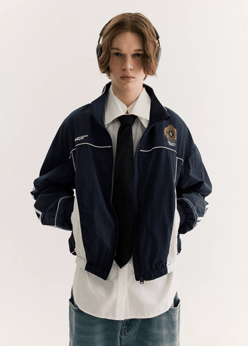 軽量撥水 袖ライン スポーツコーチジャケット / RETRO SPORT JACKET N4950