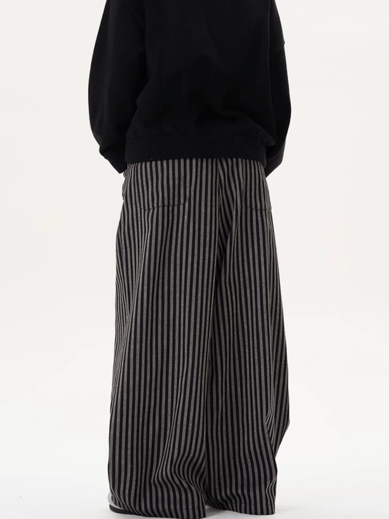 レトロストライプドレープパンツ / Retro Stripe Drape Pants N5521 - ファッション通販NNine（ナイン）