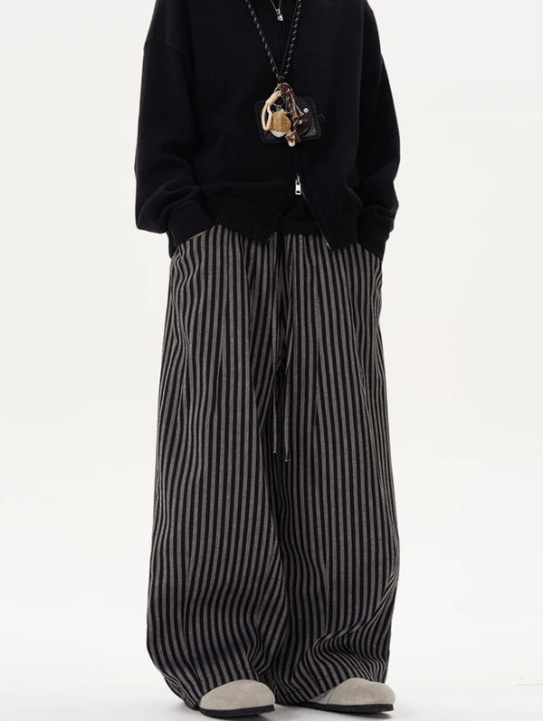 レトロストライプドレープパンツ / Retro Stripe Drape Pants N5521 - ファッション通販NNine（ナイン）