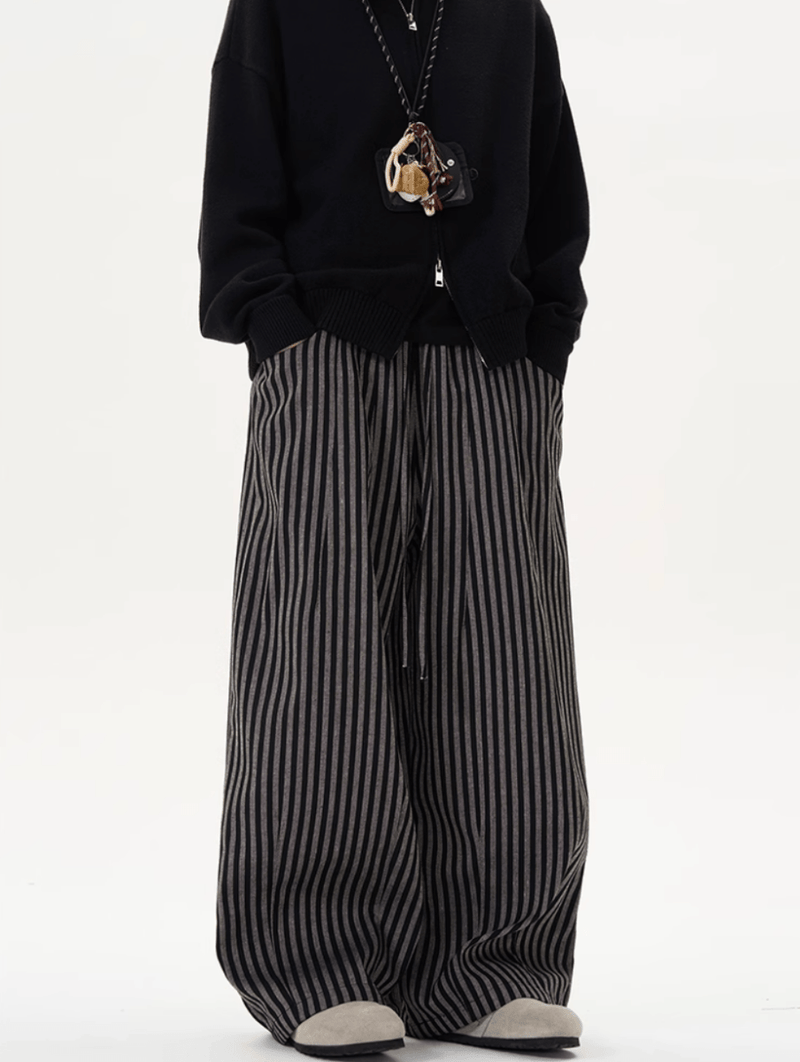 レトロストライプドレープパンツ / Retro Stripe Drape Pants N5521 - ファッション通販NNine（ナイン）