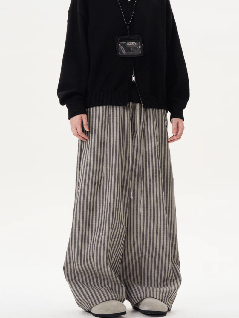 レトロストライプドレープパンツ / Retro Stripe Drape Pants N5521 - ファッション通販NNine（ナイン）