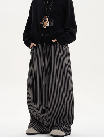 レトロストライプドレープパンツ / Retro Stripe Drape Pants N5521
